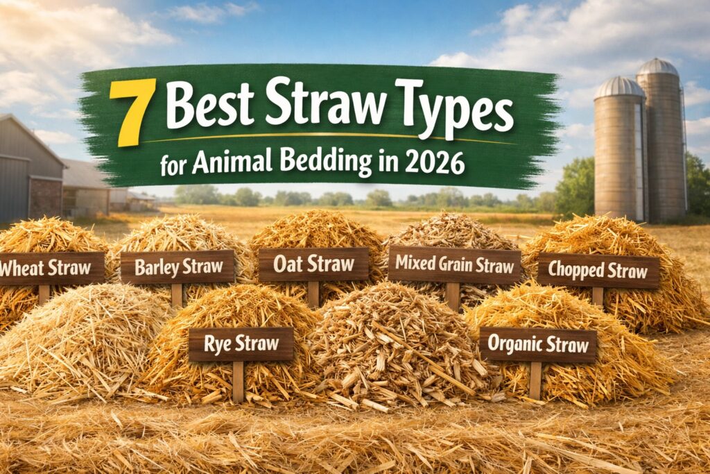 straw for animal bedding

