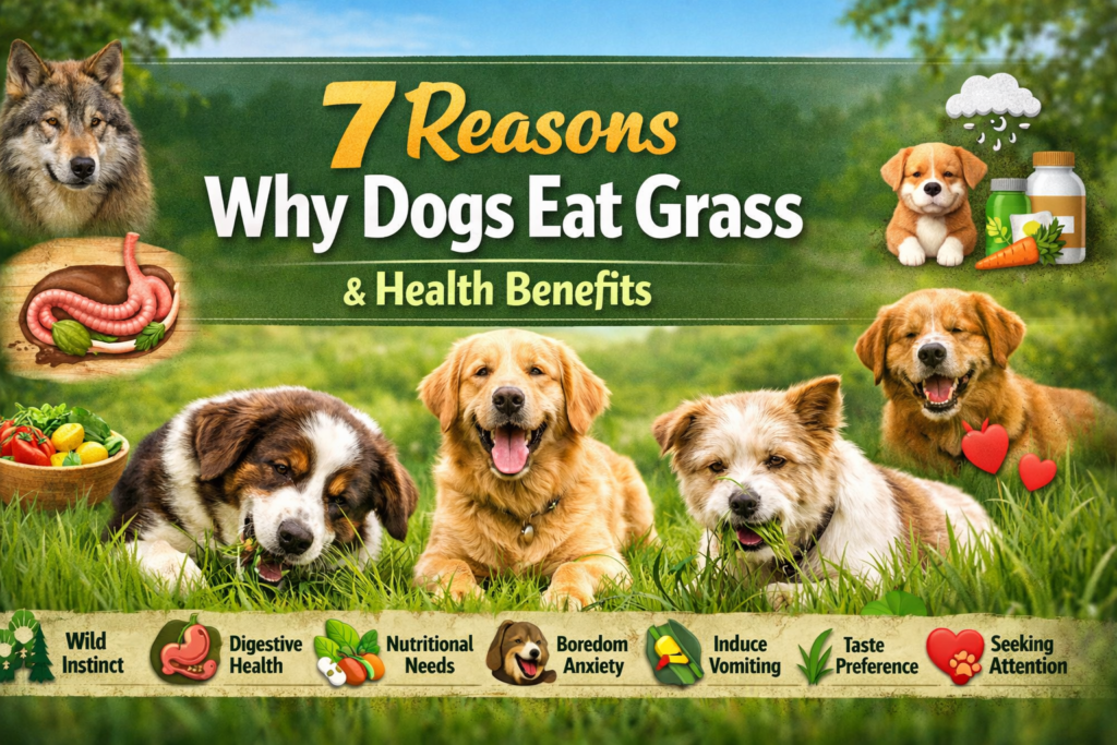 why do dogs eat grass
