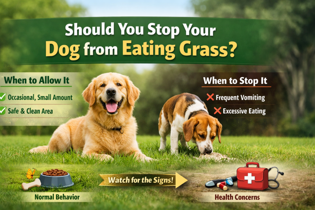 why do dogs eat grass
