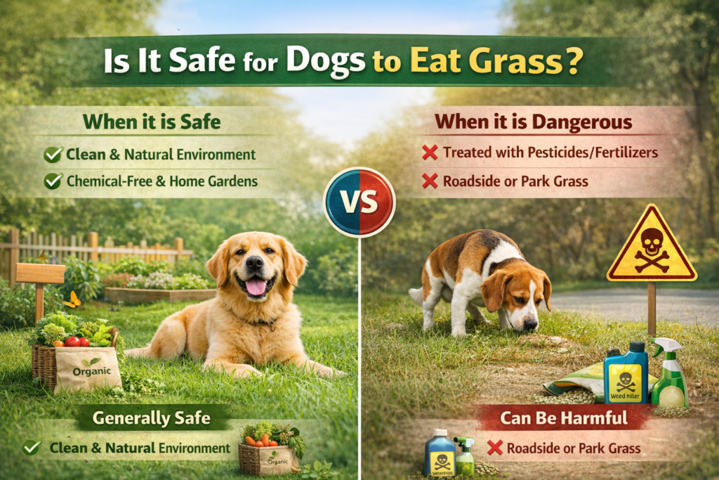 should I stop my dog from eating grass

why do dogs eat grass
