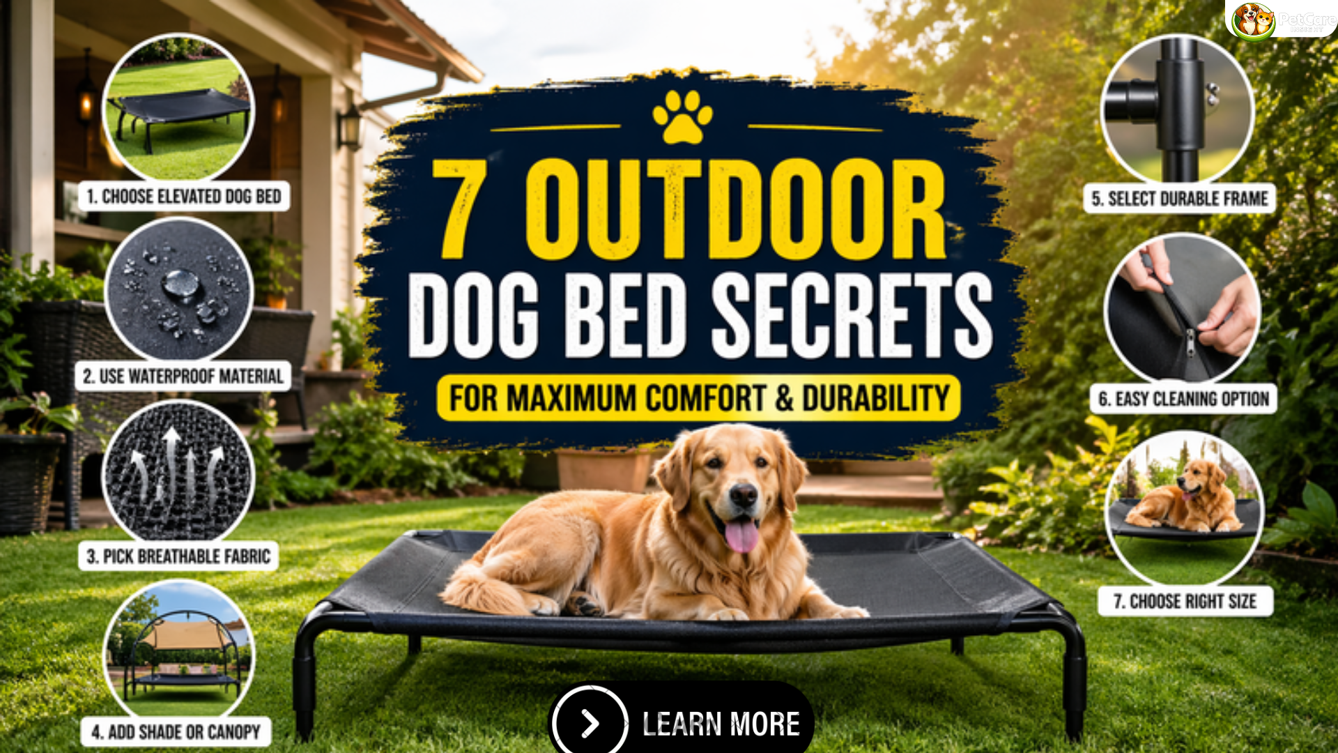 outdoor dog bed