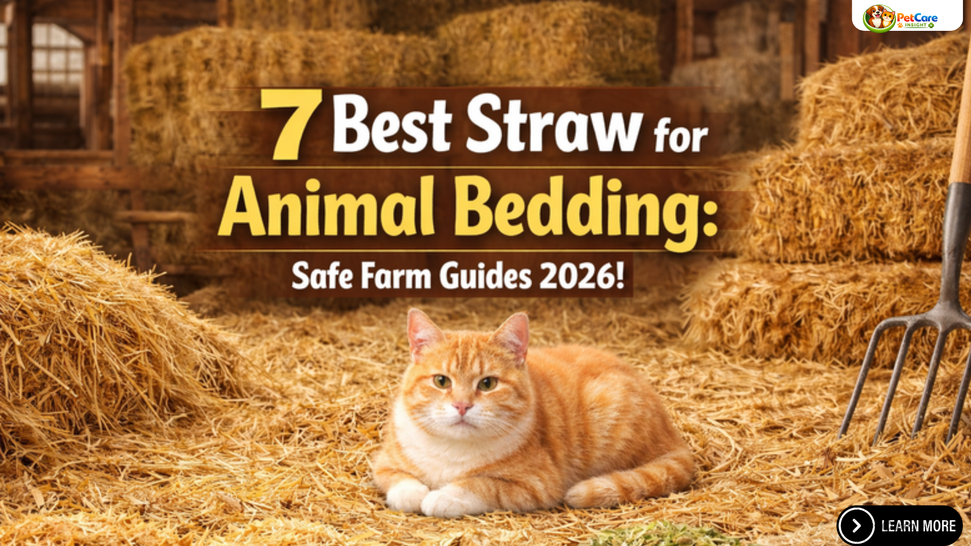 straw for animal bedding