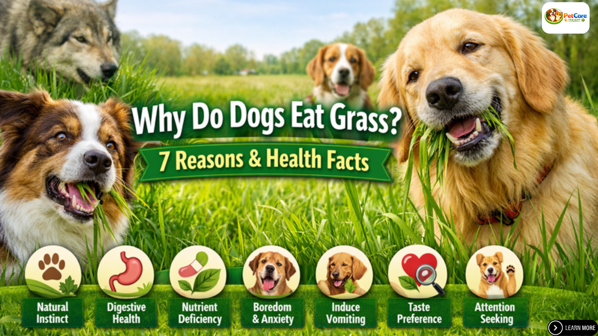 why do dogs eat grass
