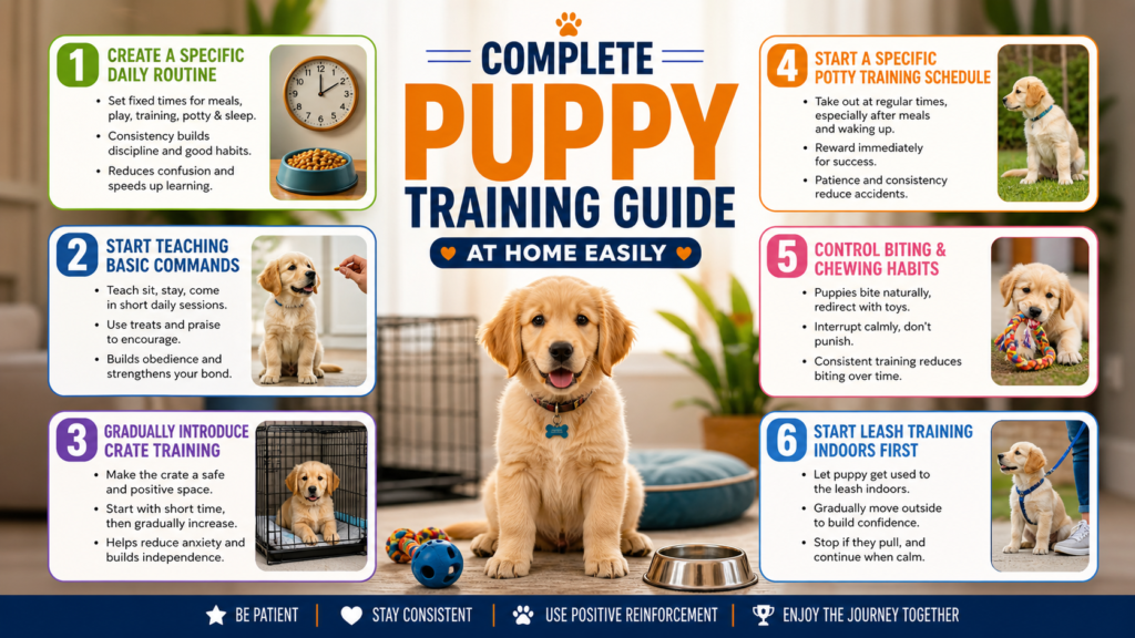 step by step puppy training
