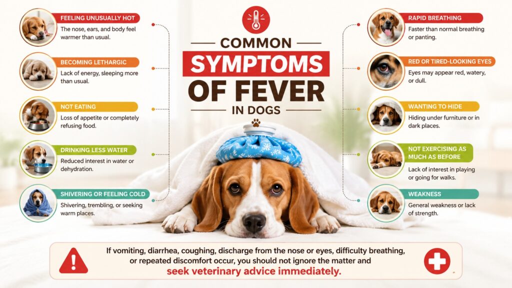dog fever symptoms