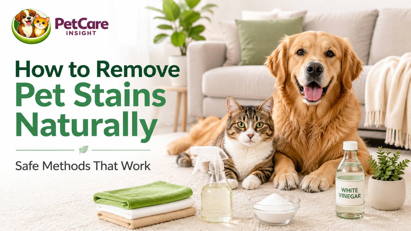 How to Remove Pet Stains Naturally 2026